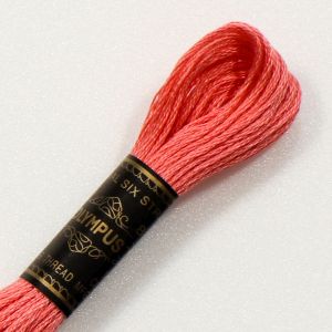 オリムパス オリムパス 刺しゅう糸 刺繍糸 25番 6かせ 8mｘ6本 6束 カラー 143 ピンク 赤系