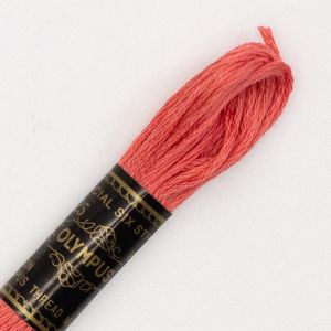 オリムパス オリムパス 刺しゅう糸 刺繍糸 25番 6かせ 8mｘ6本 6束 カラー 144 ピンク 赤系
