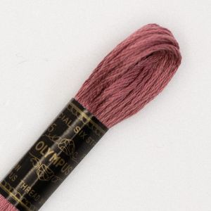オリムパス オリムパス 刺しゅう糸 刺繍糸 25番 6かせ 8mｘ6本 6束 カラー 166 ピンク 赤系
