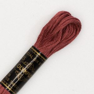 オリムパス オリムパス 刺しゅう糸 刺繍糸 25番 6かせ 8mｘ6本 6束 カラー 167 ピンク 赤系