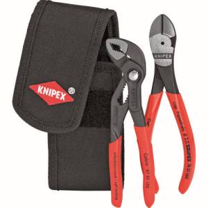 クニペックスツールズ KNIPEX KNIPEX 002072V02 ミニコブラ + ニッパーセット クニペックスツールズ