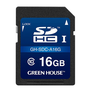 グリーンハウス GreenHouse グリーンハウス GH-SDC-A16G ドラレコ アクションカメラ向けSDHCカード 16GB