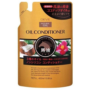 熊野油脂 熊野油脂 ディブ 3種のオイル コンディショナー 馬油 椿油 ココナッツオイル 詰替え用 400ml
