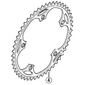 シマノ SHIMANO シマノ SHIMANO DURA-ACE TRACK チェーンリング 47T (1/2’×3/32’) Y16S47000 FC-7710