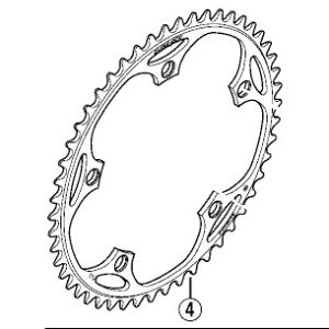 シマノ SHIMANO シマノ SHIMANO DURA-ACE TRACK チェーンリング 48T (1/2’×3/32’) Y16S48000 FC-7710