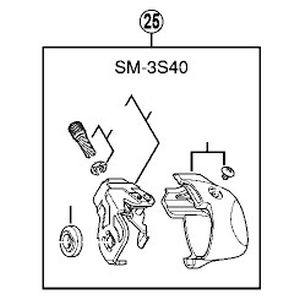 シマノ SHIMANO シマノ SHIMANO Y33S98240 SM-3S40 ベルクランクユニット カバー ブラック