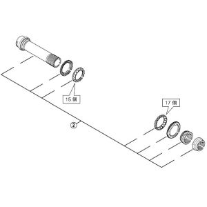 シマノ SHIMANO シマノ Y4FZ98010 ハブ軸組立品 SHIMANO