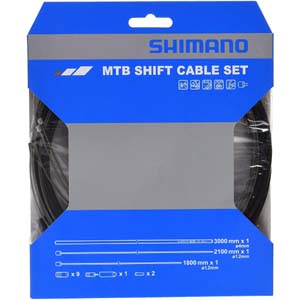 シマノ SHIMANO シマノ SHIMANO Y60098021 MTB用SUSシフトケーブルセット ブラック