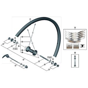 シマノ SHIMANO シマノ SHIMANO Y29B05000 HB-5800 ハブ軸