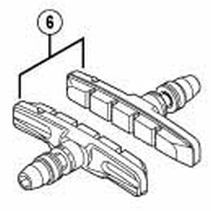 シマノ SHIMANO シマノ SHIMANO Y8W798030 S70C BRT670S カートリッジタイプブレーキシューセット