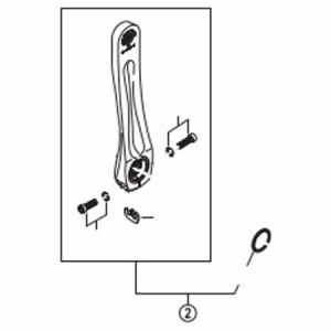 シマノ SHIMANO シマノ SHIMANO Y1MT98030 左クランク 170mm シルバー