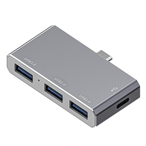 輸入特価アウトレット TypeC OTGアダプタ USBハブ シルバー 4ポート