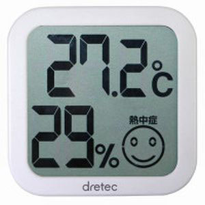 ドリテック dretec ドリテック O-271WT デジタル温湿度計 ホワイト