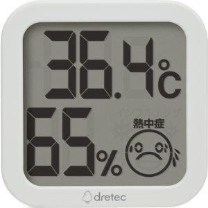 ドリテック dretec ドリテック O-421WT デジタル温湿度計 ホワイト