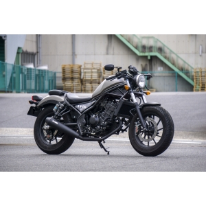 オーヴァーレーシング OVER RACING オーヴァーレーシング 25-131-02B SSメガホン コンプリートマフラー BLK Rebel250(17-23)/S Edition(20-23)