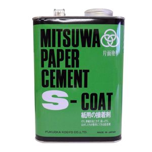 福岡工業 ミツワ ペーパーセメント Sコート 大缶 1570ML 福岡工業