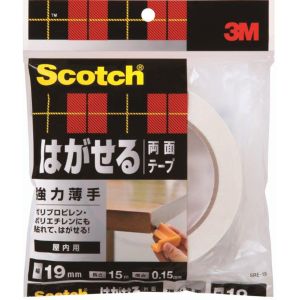 スリーエム 3M スリーエム 3M SRE-19 スコッチ はがせる両面テープ 強力薄手 19mm×15m