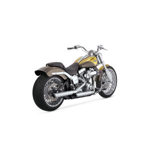 VanceHines VanceHines 1801-0384 TwinSlash 3in S/O ツインスラッシュ 3インチ スリップオン クローム マフラー SOFTAIL 07-17