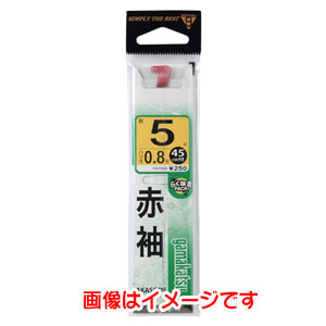 がまかつ Gamakatsu がまかつ 糸付 袖 赤 7号 ハリス 1 11-001