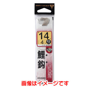 がまかつ Gamakatsu がまかつ 糸付 鯉鈎 茶 8号 ハリス 1.5 11-158