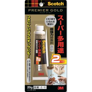 スリーエム 3M スリーエム 3M 9078 超強力接着剤 プレミアゴールド スーパー多用途2 透明 20g