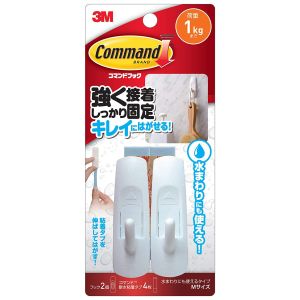 スリーエム 3M スリーエム 3M CMM-WR コマンドフック 水まわりにも使えるタイプ Mサイズ