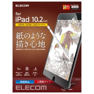 ELECOM エレコム エレコム TB-A19RFLAPL iPad 10.2 2019年モデル 保護フィルム ペーパーライク 反射防止 上質紙タイプ