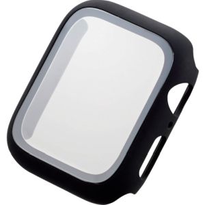 エレコム ELECOM エレコム AW-44CSPCGBK Apple Watch 44mm フルカバーケース ガラス ブラック