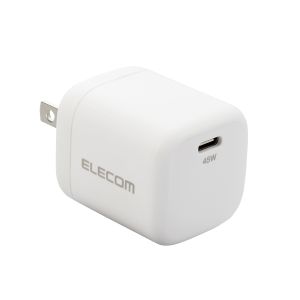 ELECOM エレコム エレコム MPA-ACCP29WH AC充電器 USB充電器 USB Power Delivery認証 45W USB-C1ポート スイングプラグ ホワイト