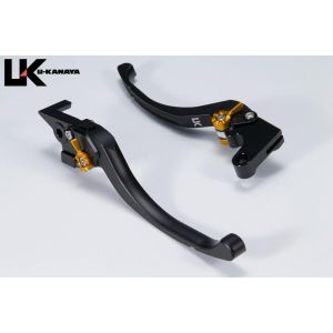 ユーカナヤ U-KANAYA U-KANAYA YA040-082-0811 レバーセット ツーリング BK/BK (ツヤケシ) YZF-R25/R3