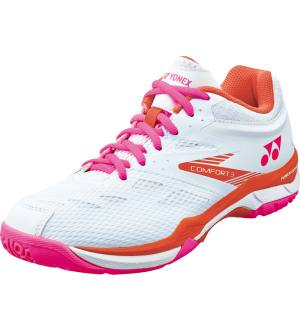 ヨネックス YONEX ヨネックス バドミント シューズパワークッションコンフォート3 SHBCF3L ホワイト×ピンク 062 23.0