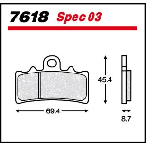 メタリカ メタリカ 7618-spec03 ブレーキパッド レーシング DUKE/RC 125/200/250/390