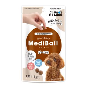 ジャパンペットコミュニケーションズ ジャパンペット メディボール 犬用 ビーフ味 15個入り