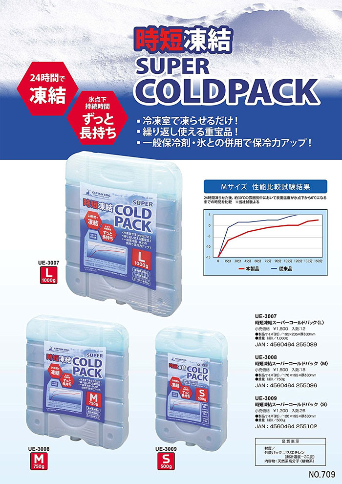  パール金属 保冷剤 時短凍結 スーパーコールドパック Lサイズ UE-3007