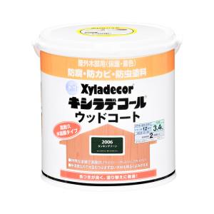 カンペハピオ KANSAI カンペハピオ 水性キシラデコール ウッドコート タンネングリーン 3.4L