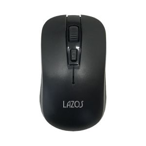 Lazos Lazos ワイヤレスマウス 無線 3ボタン 光学式 L-YM-BK ブラック 激安 Lazos