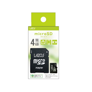 LAZOS LAZOS L-B4MSD6 microSD 4GB CLASS6