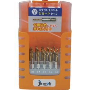 神王工業 jinnoh jinnoh TCHS-14S ステンレスドリル ショート六角軸14