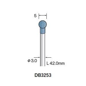 ミニター ミニモ Minimo ミニター ミニモ DB3253 研磨用ゴム砥石 WA ハード #220 φ5 10本 