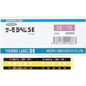 日油技研工業 日油技研 5E-50 サーモラベル 5点表示屋外対応型 不可逆