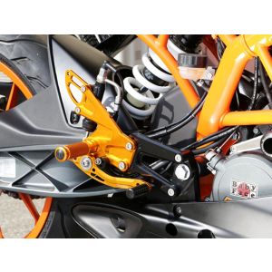 ベビーフェイス BabyFace ベビーフェイス 002-KT009BK バックステップキット ブラック ノーマル RC125/390 14-