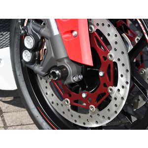 ベビーフェイス BabyFace ベビーフェイス 006-AY007BK アクスルプロテクター フロント/ブラック YZF-R1 15-20 MT-10/SP 17- YZF-R6 17-