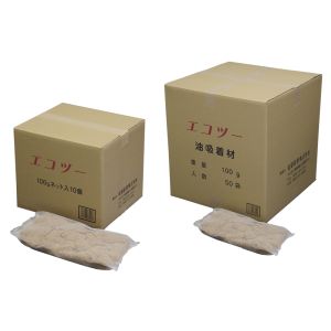 松岡紙業 松岡紙業 油吸着剤 エコツー 100g 50個入 | プレミアム