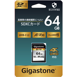 ギガストーン gigastone ギガストーン GJSX-64GV3A1 SDXC 64GB Class10