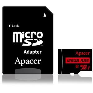 アペイサー Apacer Apacer AP128GMCSX10U5-R microSDXC 128GB UHS-I U1 クラス10 アダプタ付 マイクロSD メーカー保証5年