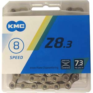 ケイエムシー KMC KMC Z8.3 自転車チェーン 6 7 8Speed 116リンク シルバー