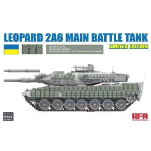 ビーバーコーポレーション ビーバーコーポレーション RFM5103 ライフィールドモデル 1/35 レオパルト 2A6 主力戦車 w/ウクライナ軍デカール、 コンタークト1ERA、可動式履帯