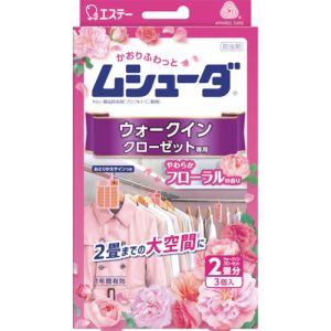 エステー エステー ST30331 ムシューダ 1年間有効 ウォークインクローゼット専用 3個入 やわらかフローラル