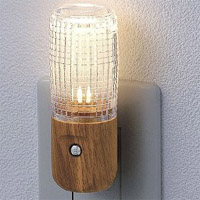 朝日電器 エルパ ELPA エルパ PM-LW100 L LEDセンサー付ライト 木目温白 ELPA 朝日電器