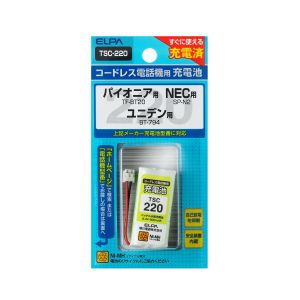 朝日電器 エルパ ELPA エルパ TSC-220 電話機用充電池 ELPA 朝日電器